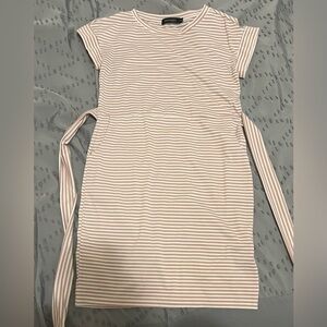 Above the knee striped dress